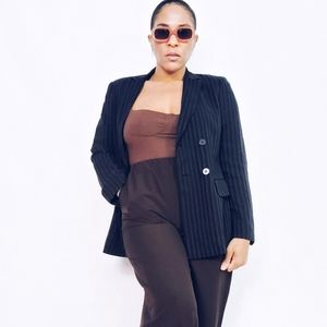 Pinstripe Blazer
